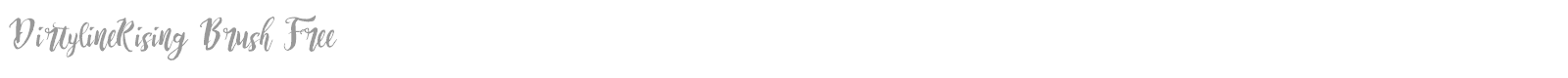 DirtylineRising Brush Free font preview